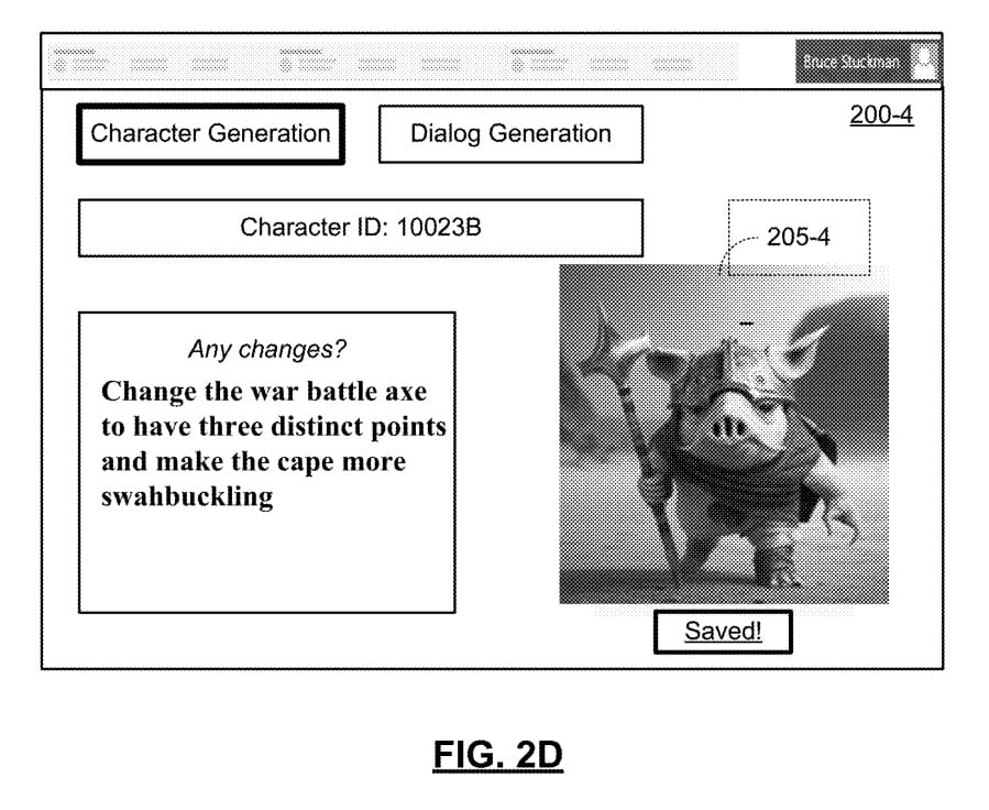 The same prompt for changes, with the user replying, "Change the war battle axe to have three distinct points and make the cape more "swahbuckling"